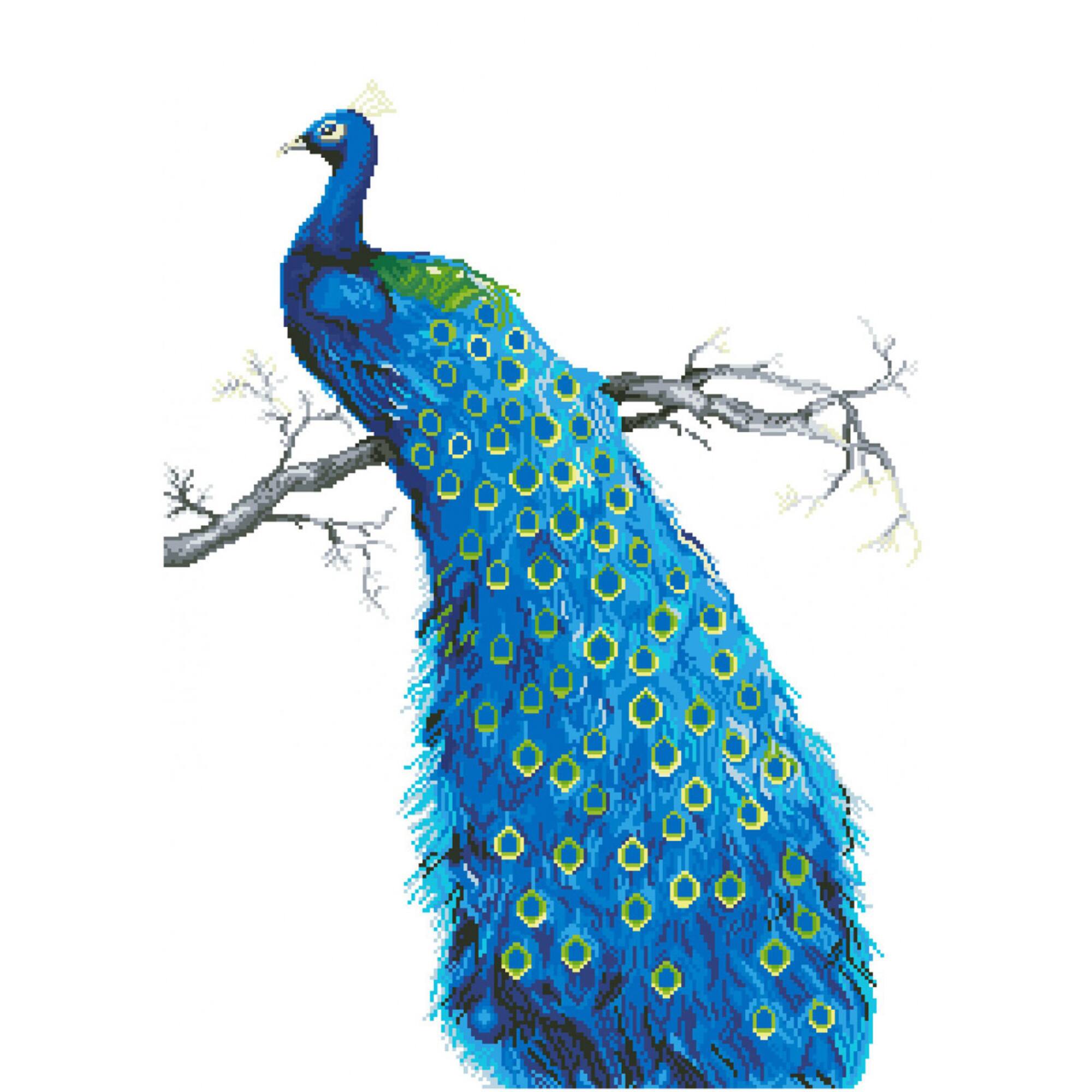 Diamond Dotz® Advanced Blue Peacock Diamond Painting Kit